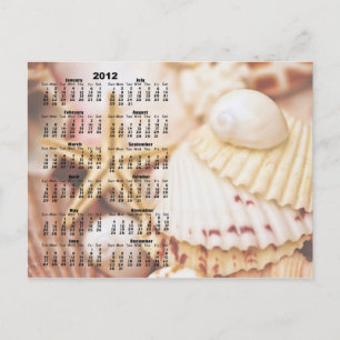 Calendrier 2012 - Carte Postale Seashell