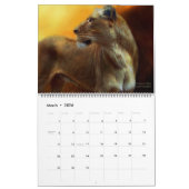 Calendrier 2012 d'art de lion (Mar 2026)
