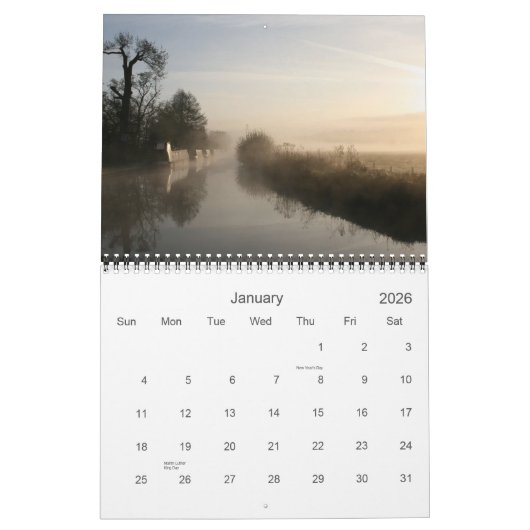 Calendrier 2012 de canal de Llangollen (Jan 2026)