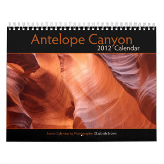 Calendrier 2012 de canyon d'antilope