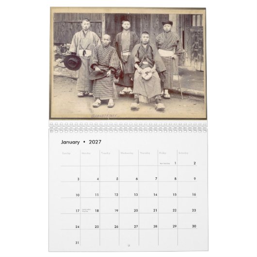 Calendrier 2012 de famille de Sakaguchi (Jan 2027)