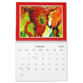Calendrier 2012 de feuillage d'ArtSylvia (Feb 2027)