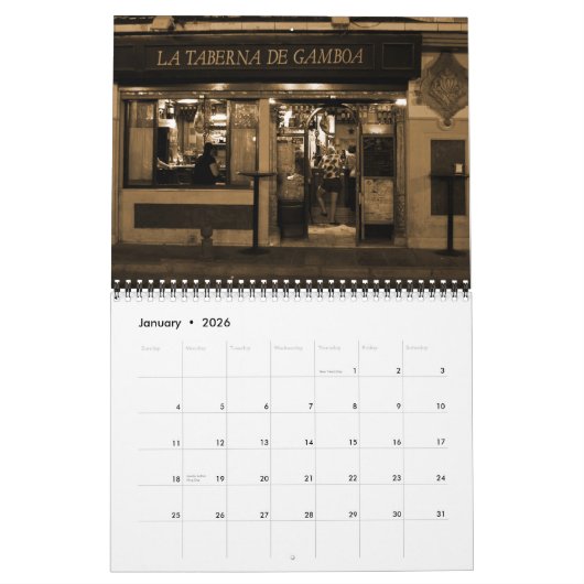 Calendrier 2012 de l'Espagne (Jan 2026)