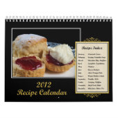 Calendrier 2012 de recette (Protection)