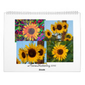 Calendrier 2012 de tournesol (Dos)