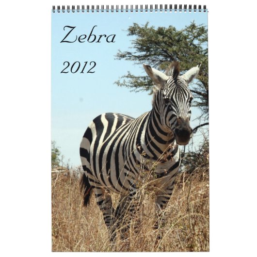 calendrier 2012 de zèbre (Protection)