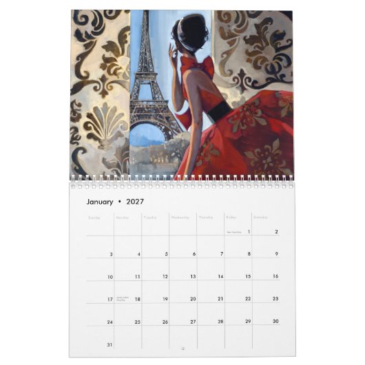 Calendrier 2012 fabuleux fascinant de Trish Biddle (Jan 2027)