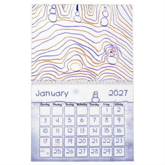Calendrier 2012 par Harry Bell (Jan 2027)
