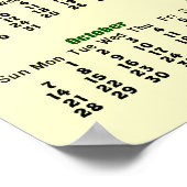 Calendrier 2012 - Poster de calendrier Bébés Tamia (Coin)