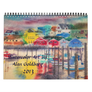 CALENDRIER 2013 - ART D'AQUARELLE D'ALAN GOLDBARG