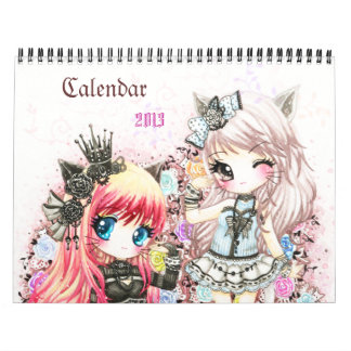 Calendrier 2013 - Belle illustration de chibi