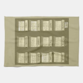 Calendrier 2013 Bolts de Tissu Tea Torchon de cuis (Horizontal)