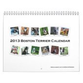 Calendrier 2013 de Boston Terrier (Protection)