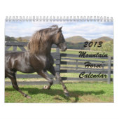 Calendrier 2013 de cheval de montagne (Protection)