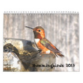 Calendrier 2013 de colibri (Protection)