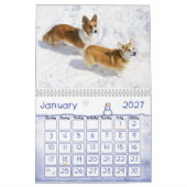 Calendrier 2013 de corgi de Gallois (Jan 2027)