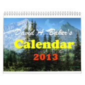Calendrier 2013 de David A. Baker Art (Protection)
