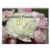 Calendrier 2013 de fleur de pivoines (Protection)