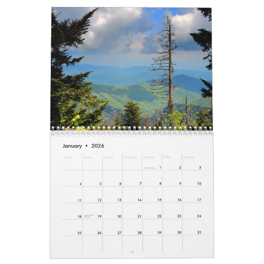 Calendrier 2013 de Great Smoky Mountains (Jan 2026)