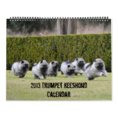 Calendrier 2013 de Keeshond de trompette mis à (Protection)