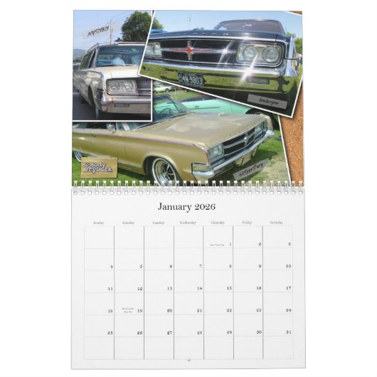 Calendrier 2013 de Mopar de C-Corps (Jan 2026)