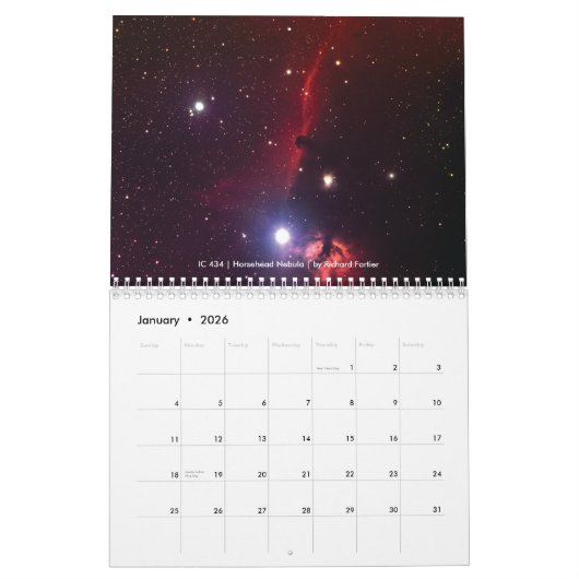 Calendrier 2013 de société d'astronomie de Nanaimo (Jan 2026)