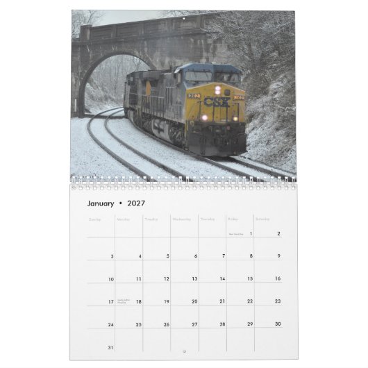 Calendrier 2013 de train de charbon (Jan 2027)