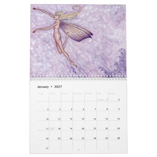 Calendrier 2013 d'imaginaire de cuisinière de (Jan 2027)