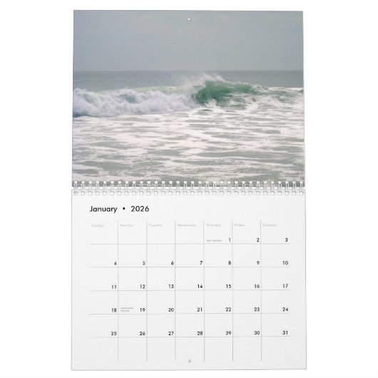 Calendrier 2013 par la mer (Jan 2026)