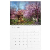 Calendrier 2014 d'art de licornes (Mar 2027)
