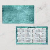 Calendrier 2014 de carte de visite (Devant / Derrière)
