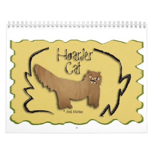 Calendrier 2014 de chat de thésauriseur (Protection)