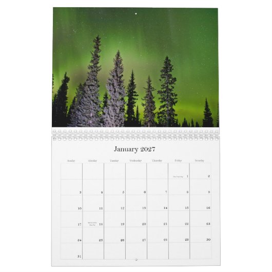 calendrier 2014 de douze mois au Canada Scenics (Jan 2027)