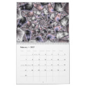 Calendrier 2014 de fractale de Mandelbrot (Feb 2027)