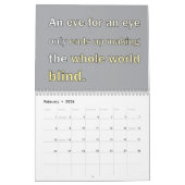 Calendrier 2014 de Gandhi (Feb 2026)