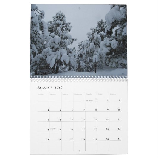 Calendrier 2014 de la merveille de la nature (Jan 2026)