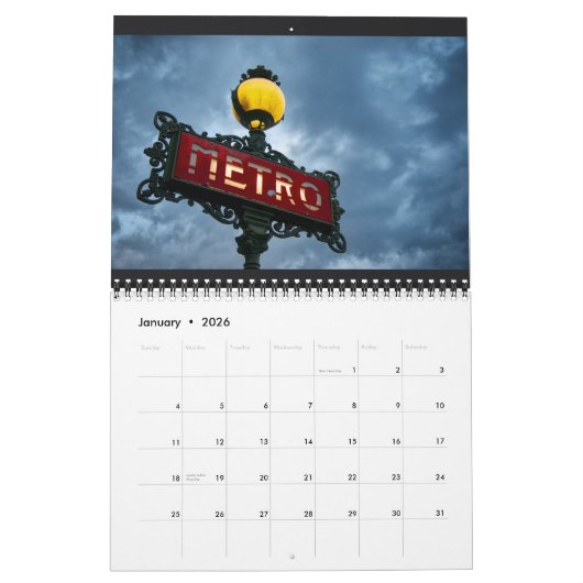 Calendrier 2014 de Paris (Jan 2026)