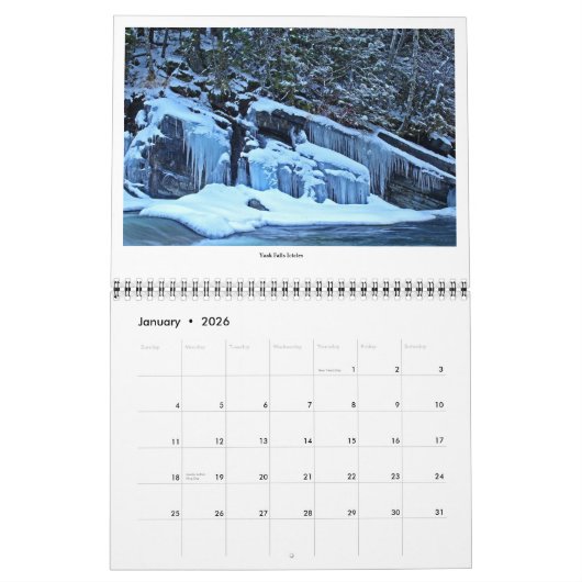 Calendrier 2014 de pays de Yaak (Jan 2026)