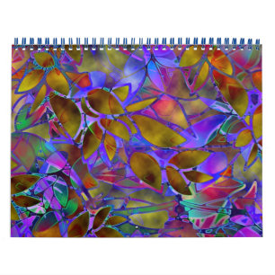 Calendrier 2014 Verre Abstrait Floral
