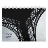 Calendrier 2015 Calender Paris, France (Protection)