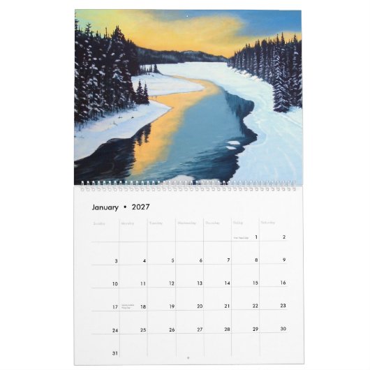 Calendrier 2015 de beaux-arts par Rick vaillant (Jan 2027)
