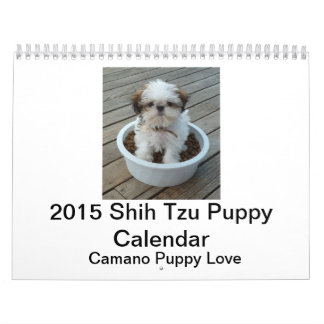 Calendrier 2015 de chiot de Shih Tzu