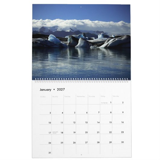 Calendrier 2015 de l'Islande (Jan 2027)
