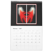 Calendrier 2015 des plumes d'oiseau (Feb 2027)