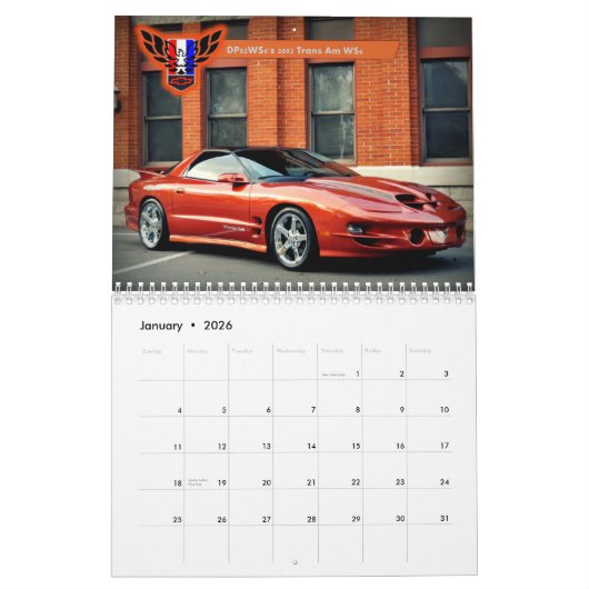 Calendrier 2015 du Michigan FBody ! (Jan 2026)