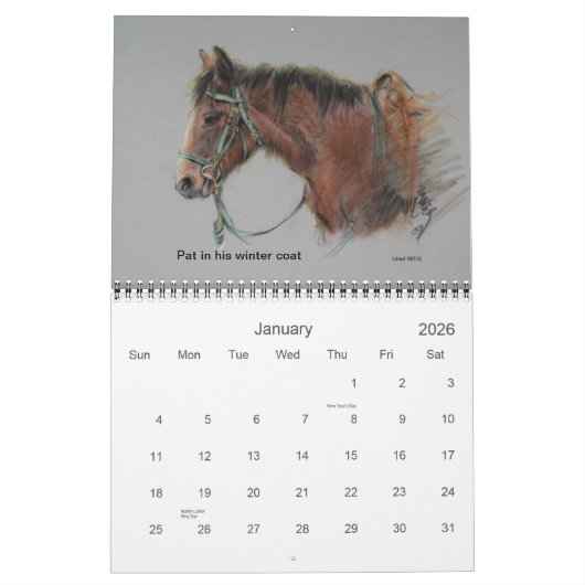 Calendrier 2015 du Morgan Horse Ranch à PRNS (Jan 2026)