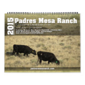 Calendrier 2015 du Ranch de Padres Mesa Jan - Dec  (Protection)