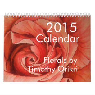 Calendrier 2015 floral par Timothy Orikri