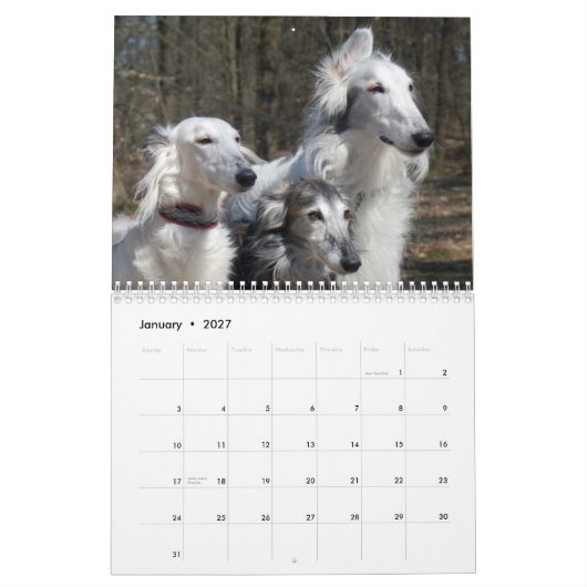 Calendrier 2015 Windhounds de soie (Jan 2027)