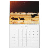 Calendrier 2016/2017 réserve d'animaux d'oiseaux de grue (Mar 2027)